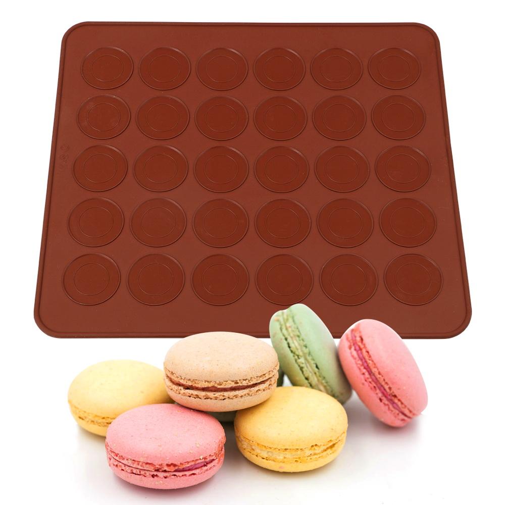 HILIFE Silicone Macaron Baking Mat Kitchen Accessories Bakeware Sheet 30-Cavity DIY Mold Macaroon Pastry Oven Baking Mould