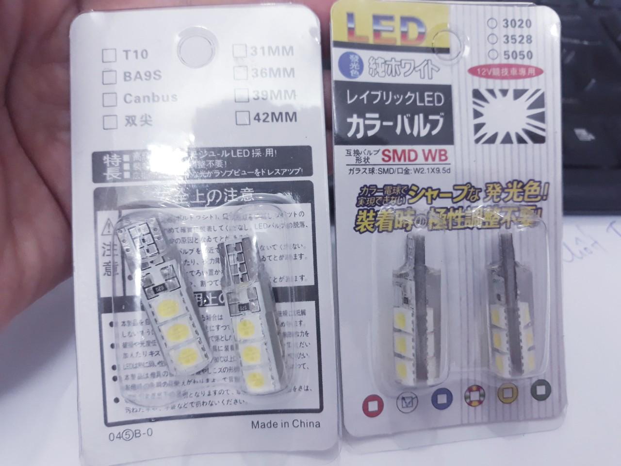 Đèn led soi biển số, led lăng tec deme chân T10