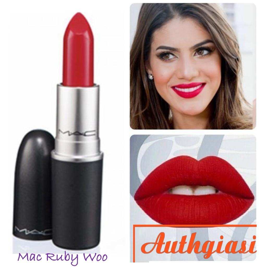 Son lì Mac Ruby Woo chính hãng màu Đỏ Ruby huyền thoại