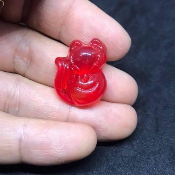 [HCM]MẶT  DÂY CHUYỀN HỒ LY ĐÁ PHONG THỦY MAY MẮN
