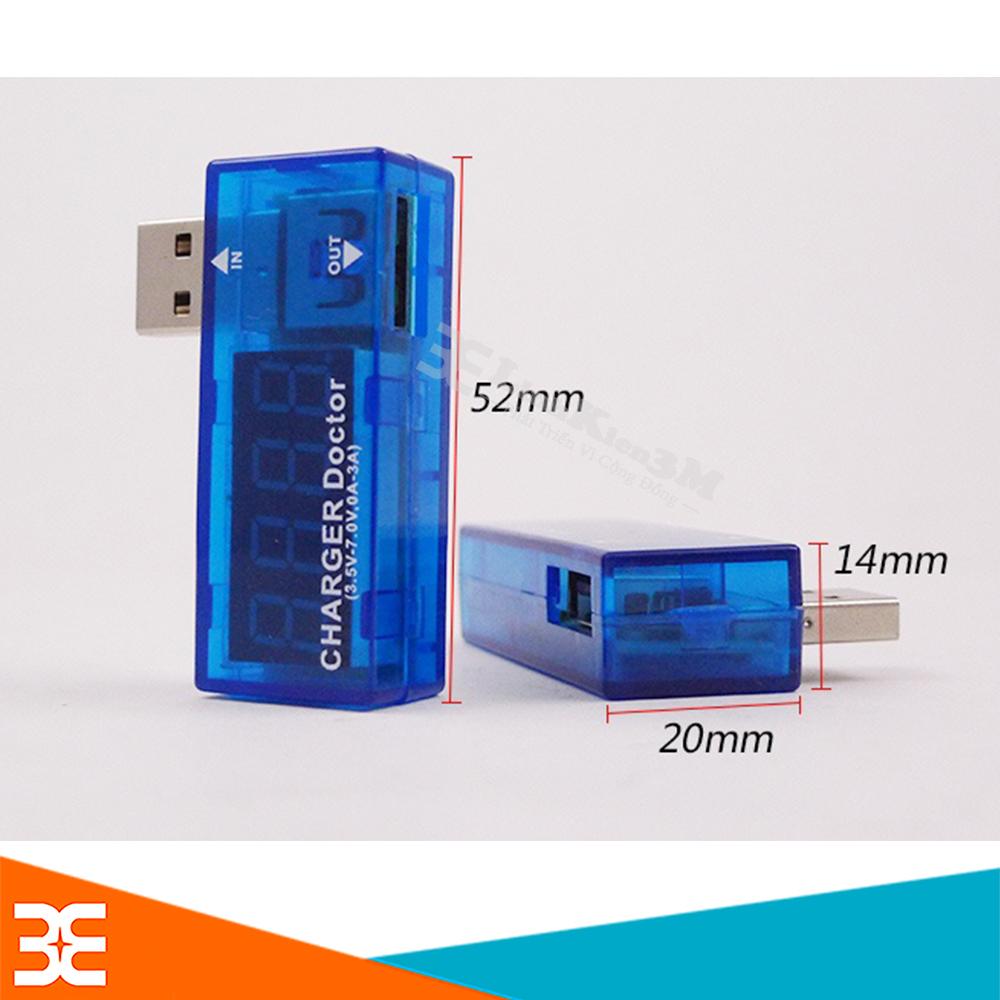 Usb đo dòng - đo áp v1 3.5v-7v 3a