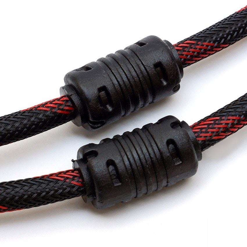 Dây cáp HDMI chống nhiễu 20m (Đen phối đỏ)