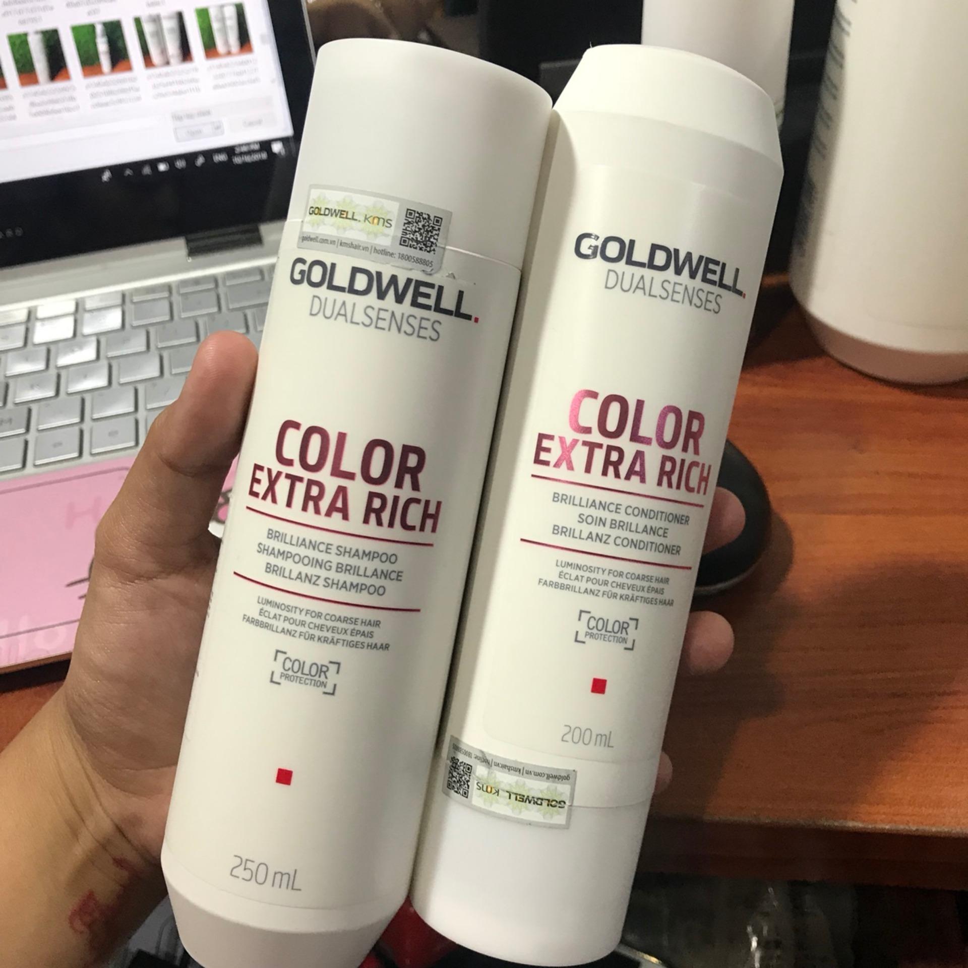 Dầu gội xả tóc nhuộm Goldwell Colour Extra Rich 250ml/200ml