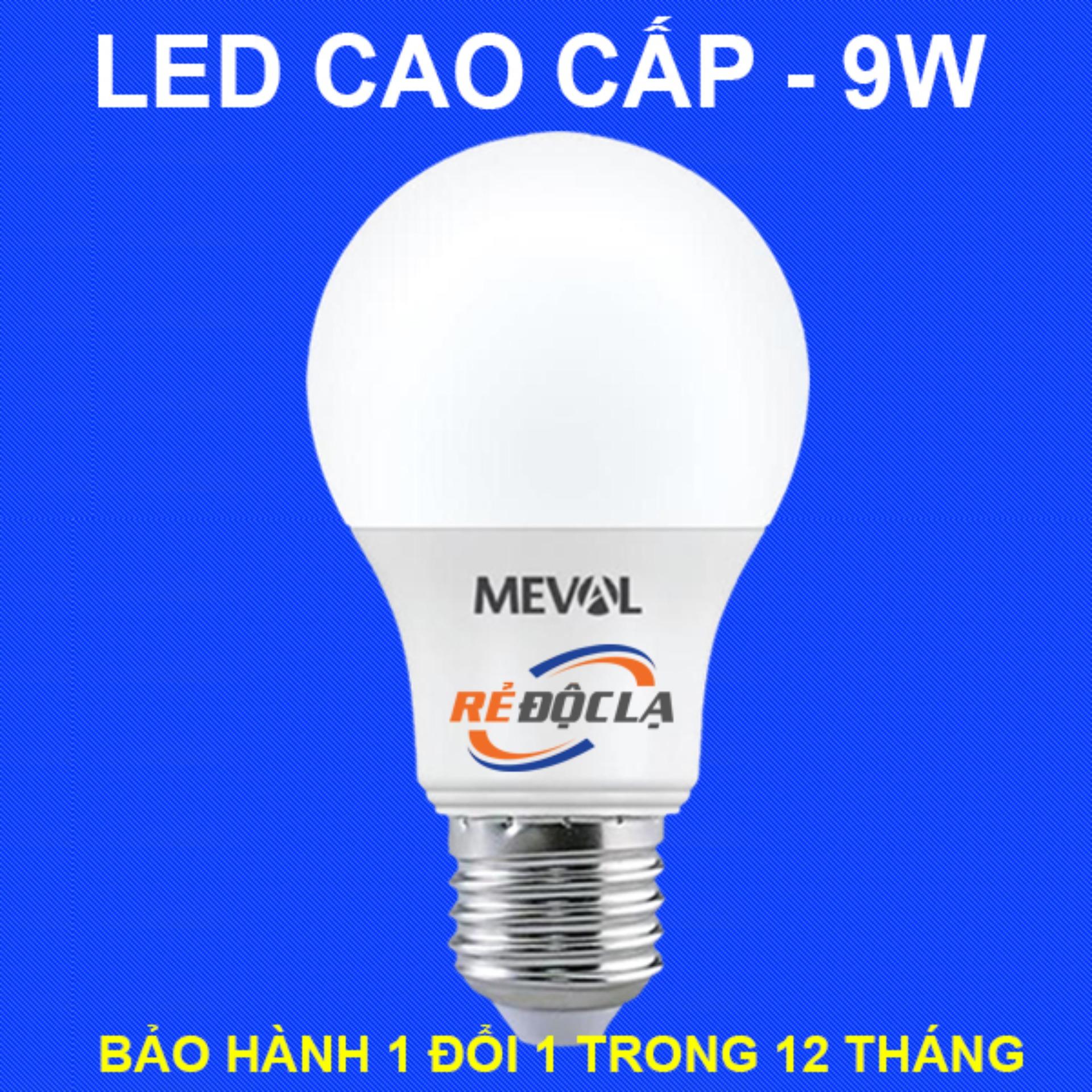 [HCM]Bóng Đèn Led Bulb công suất 9w Meval ( Ánh sáng Trắng) - Led Cao Cấp