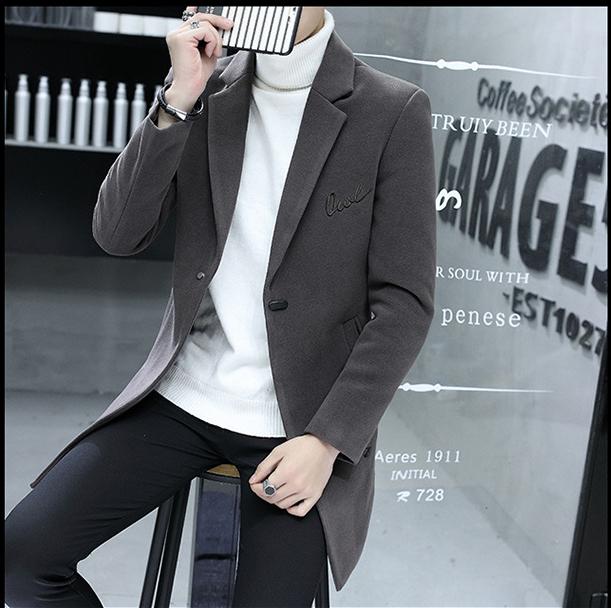 Áo khoác dạ nam dáng dài 0223-SS