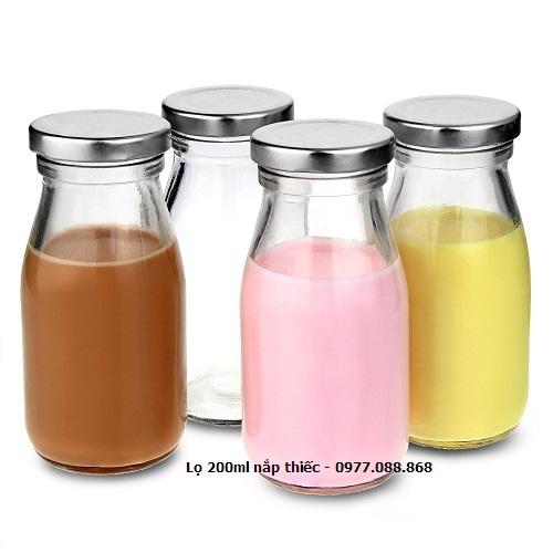 Combo 12 lọ thủy tinh 200ml nắp thiếc