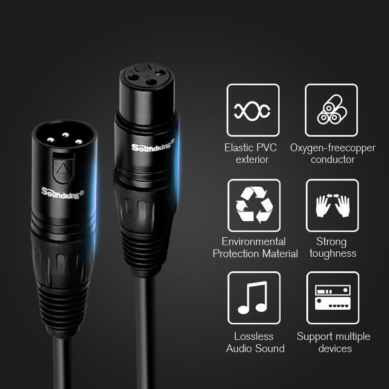 Cáp micro XLR-XLR Soundking B07 (3m)