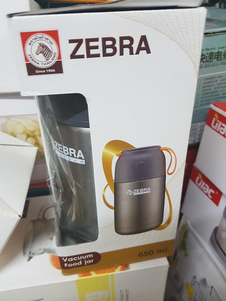 [HCM]Bình inox giữ nhiệt ủ thức ăn Zebra 650ml