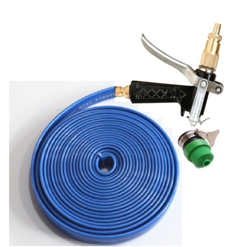 SIÊU HOT- Bộ dây và vòi phun tăng áp lực nước,vòi phun rửa xe,vòi tưới cây,Bộ dây và vòI xịt tăng áp lực nươc 300% loạI 20m HQ PLaza T621I (dây xanh)