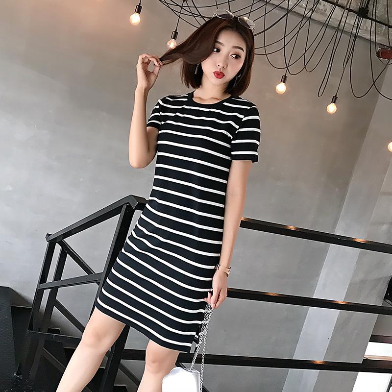 Váy Suông Kẻ Ngang cá tính  bhl1658