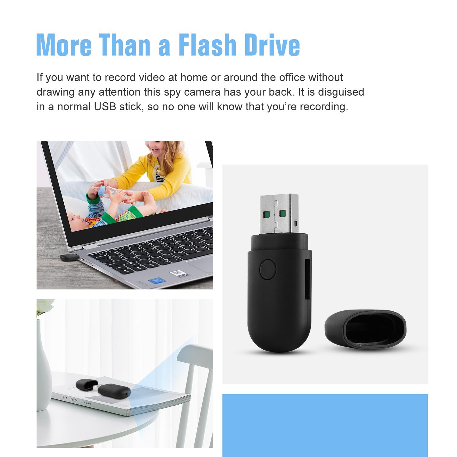 Camera Mini Elitek Hình USB Bầu Dục ECH-5450+ Thẻ Nhớ 8GB