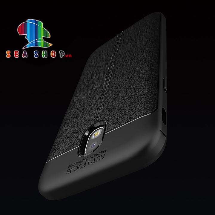 [TẶNG KÍNH CƯỜNG LỰC] Ốp lưng Samsung Galaxy J7 Pro 2017 / J730 vân da Auto Focus
