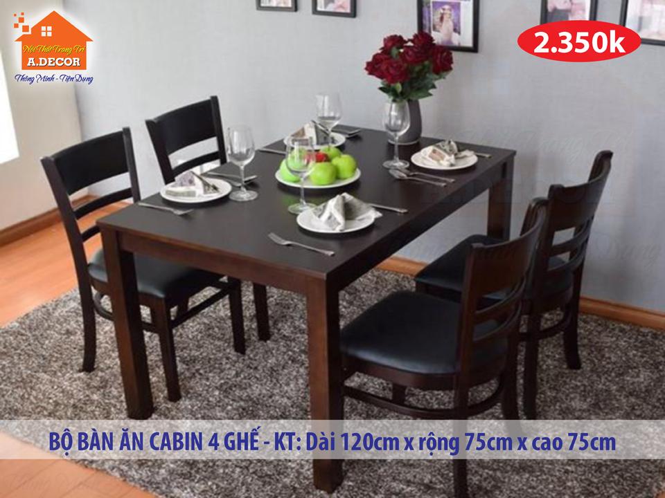 Bộ bàn ăn Cabin BA-CB-01