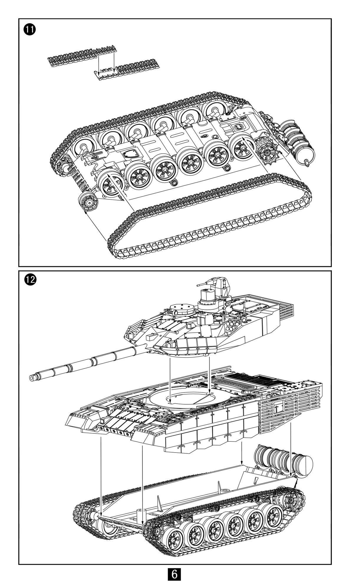 Mô hình lắp ghép xe tăng T-90MS