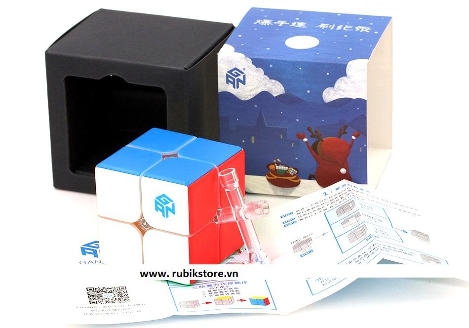 Rubik 2x2 GAN 251 V2 stickerless cao cấp - Rubik GAN 2x2x2
