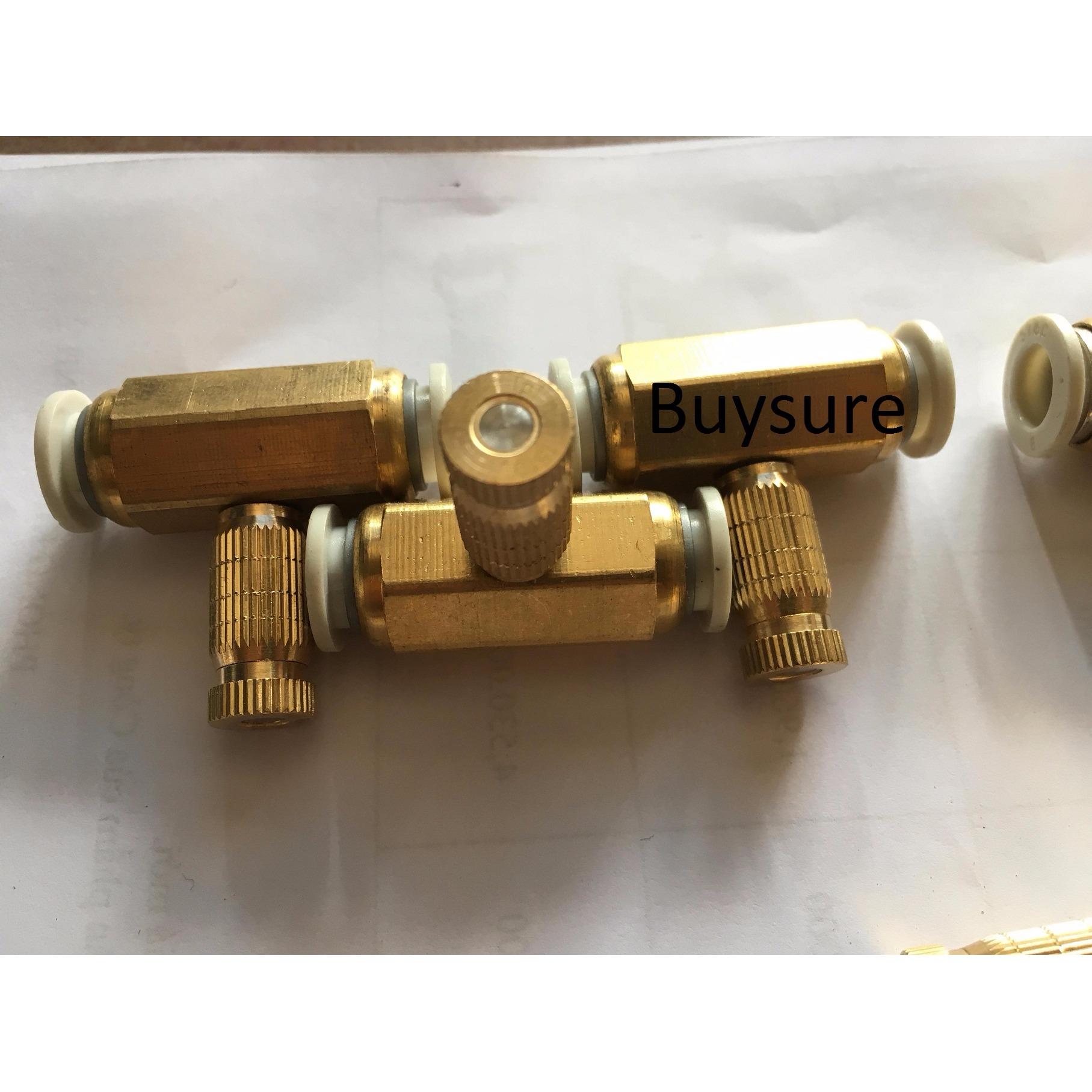 Bộ 6 nối béc phun sương bằng đồng cao cấp( 5 giữa + 1 cuối )
