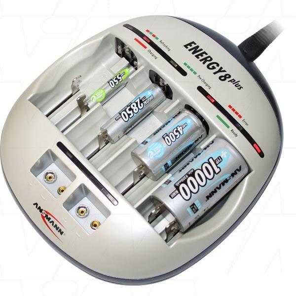 Bộ sạc pin ansmann ENERGY 8 Plus (không kèm pin)