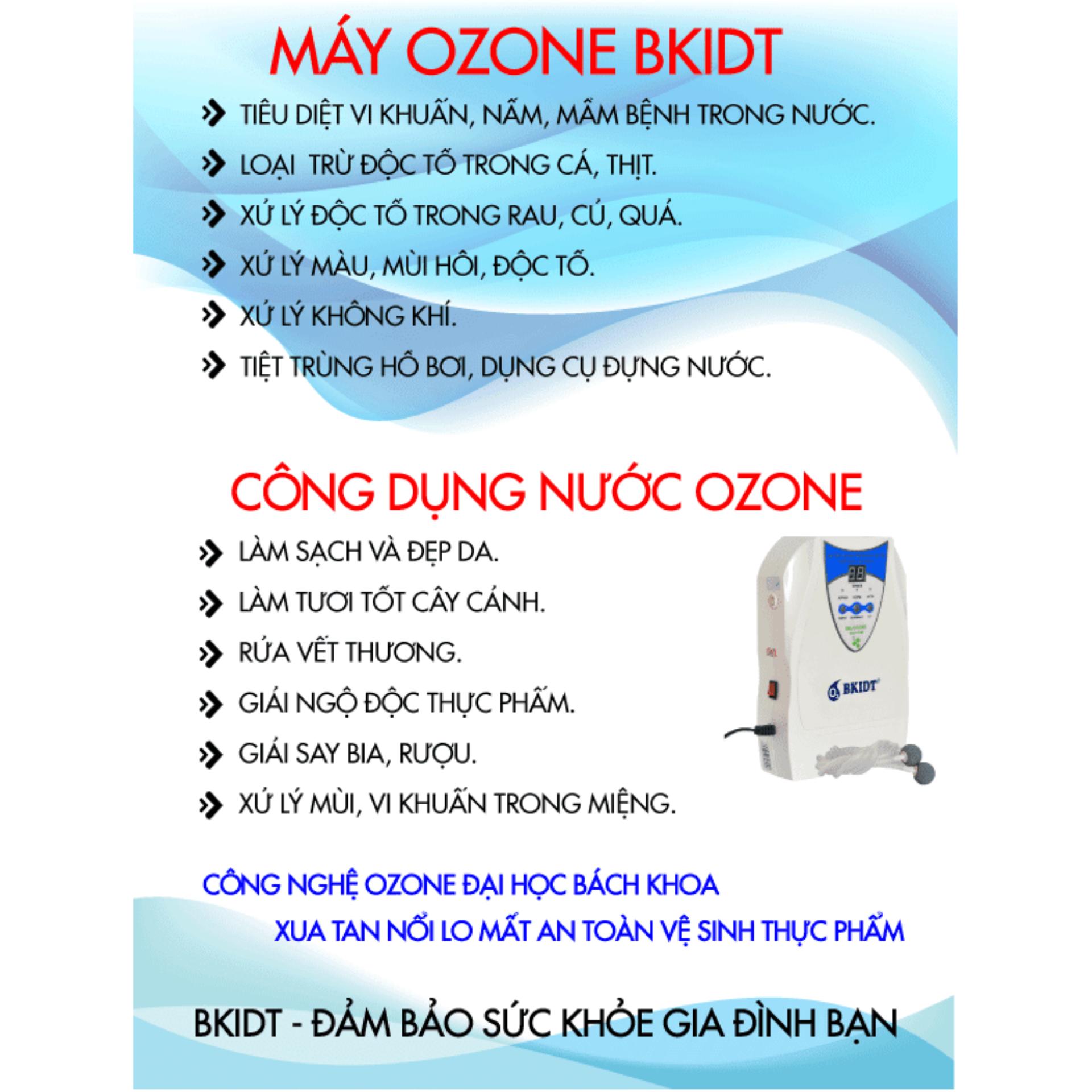 Máy khử độc thực phẩm và rau củ quả Ozone BK M04S (Trắng)