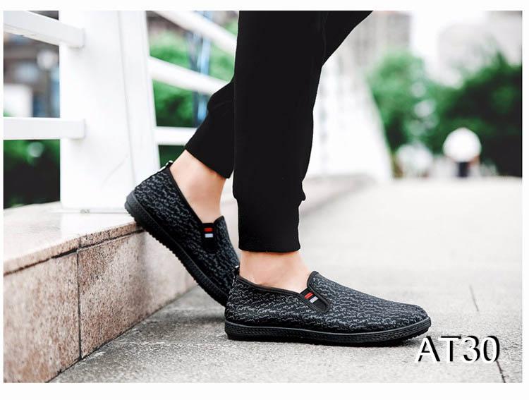 Giày Sneaker Nam Cá Tính Phong Cách Màu Đen
