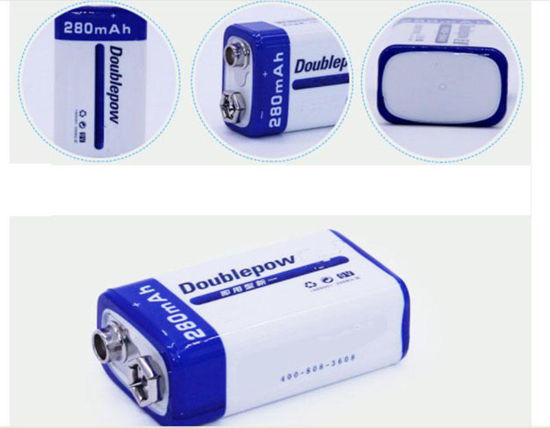 Combo sạc pin 9V và pin 280mAh DoublePow cao cấp