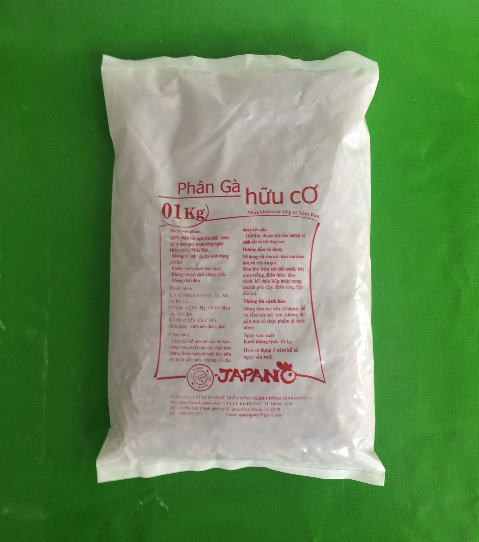 [HCM] Phân bón gà hữu cơ Nhật Bản 1kg