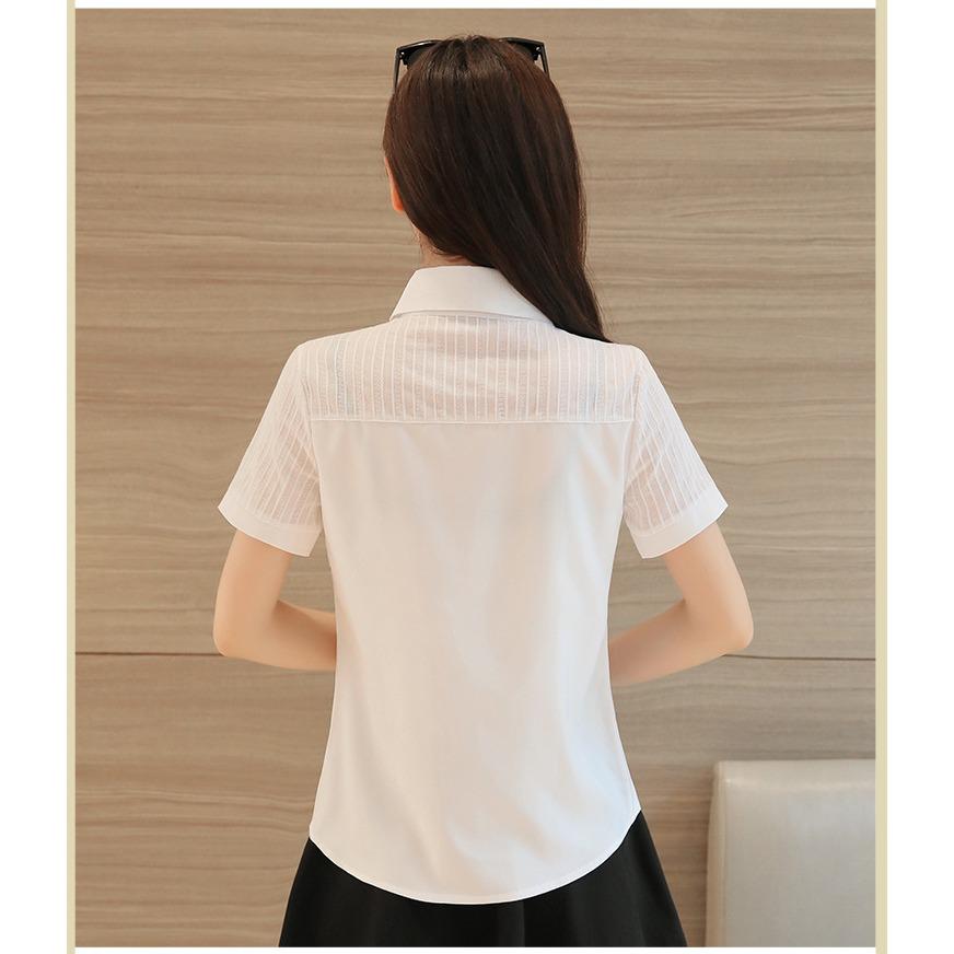 [HCM]Áo sơ mi nữ tay ngắn công sở AN01