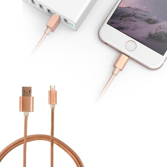 Cáp sạc bọc dù cho iPhone 5/6/7/8/X siêu bền