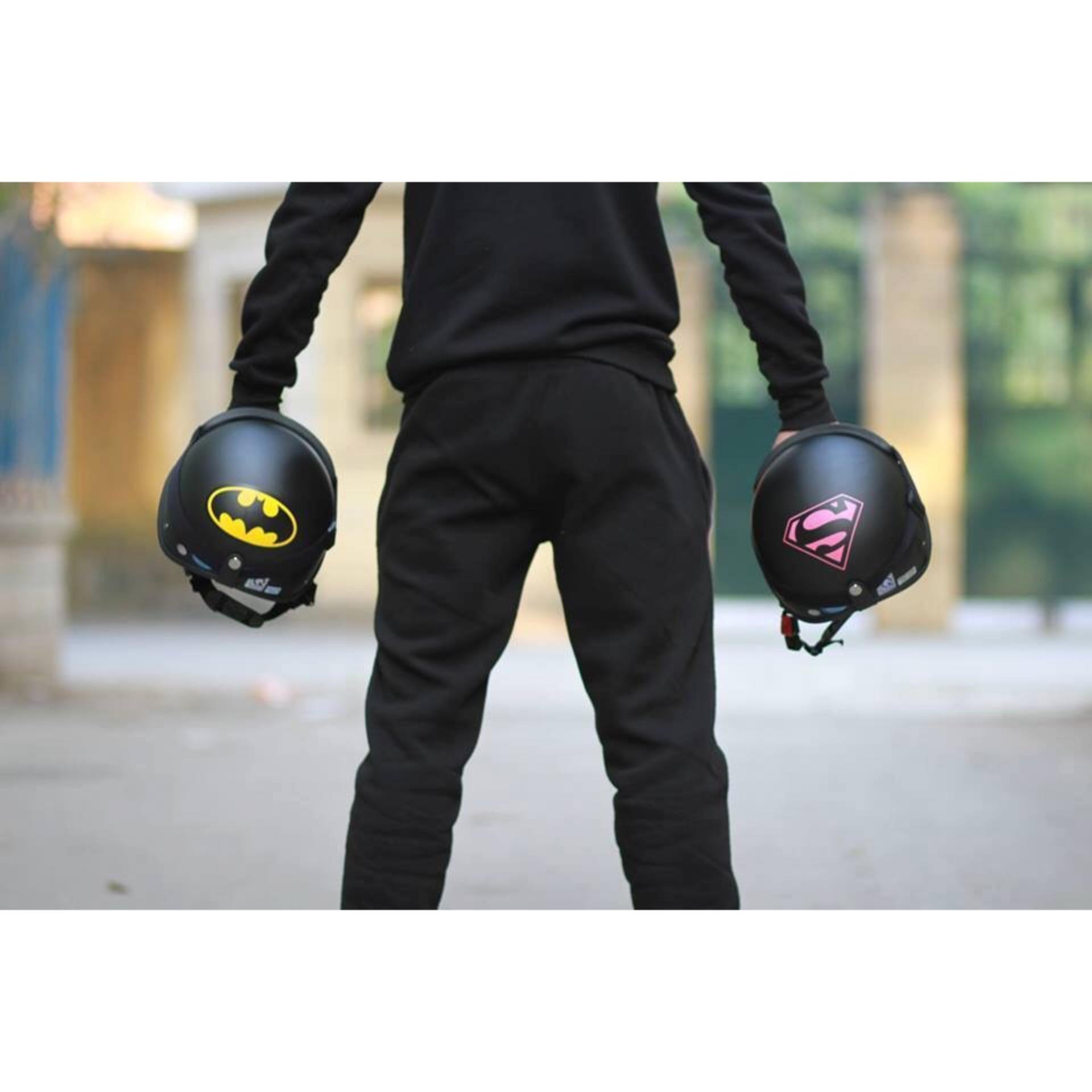 [HCM]Hàng công ty : Compo Mũ phượt Batman + Kính uv400