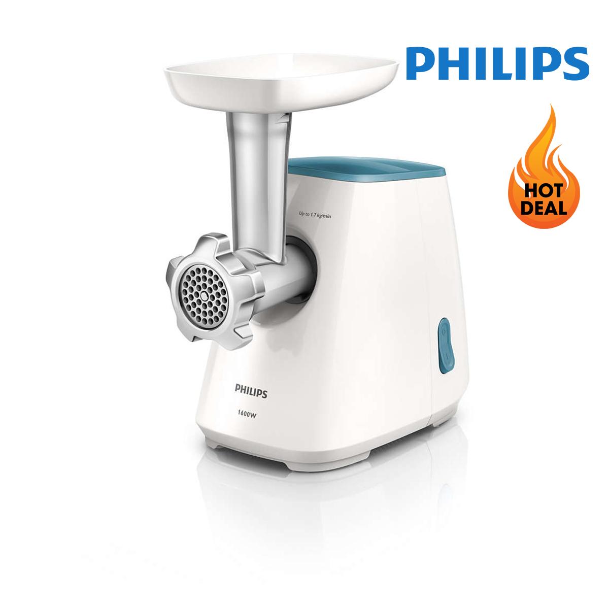 Máy xay thịt Philips HR2710 (Trắng) - Hàng nhập khẩu