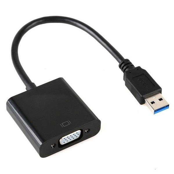 Cáp chuyển đổi usb 3.0 sang vga kết nối màn hình phụ không cần vga rời