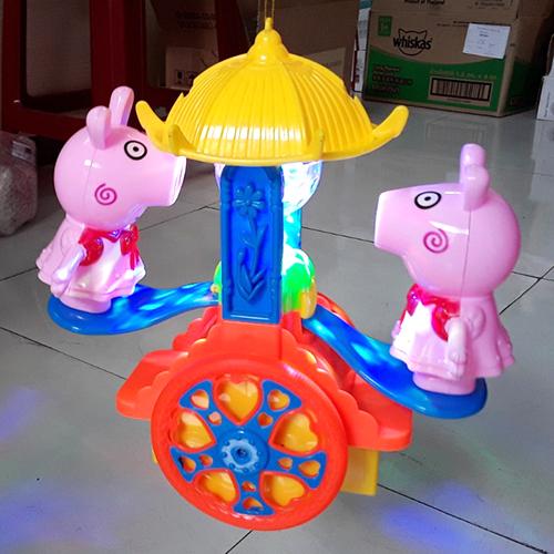 Lồng đèn trung thu hình Heo bập bênh