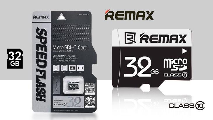 THẺ NHỚ MICRO SD REMAX 32G - CLASS 10 - HÃNG PHÂN PHỐI CHÍNH THỨC