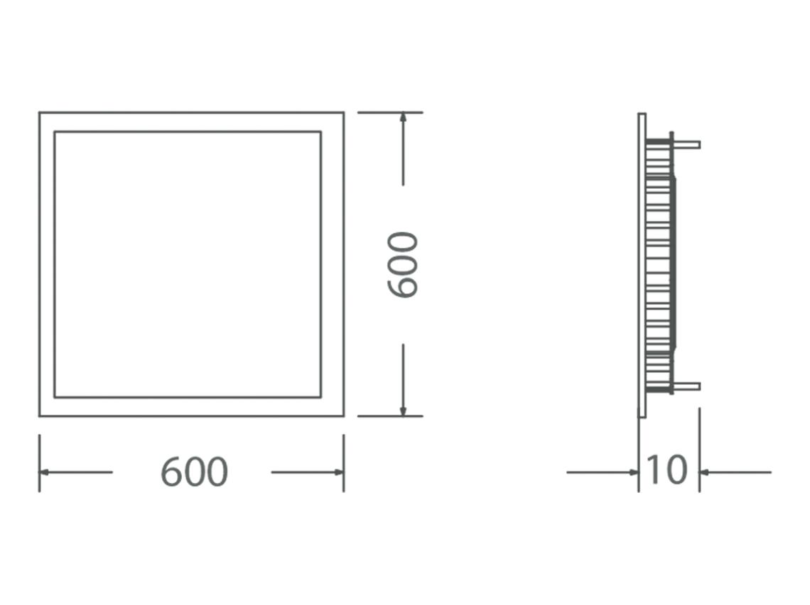 Đèn LED Slim Panel 600x600 MPL061-036WS658LB6/MPL061-036WS408LB6/MPL061-036WS278LB6