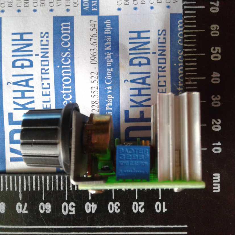 DIMMER module mạch điều khiển độ sáng đèn điều tốc động cơ 220VAC 2000W kde0134