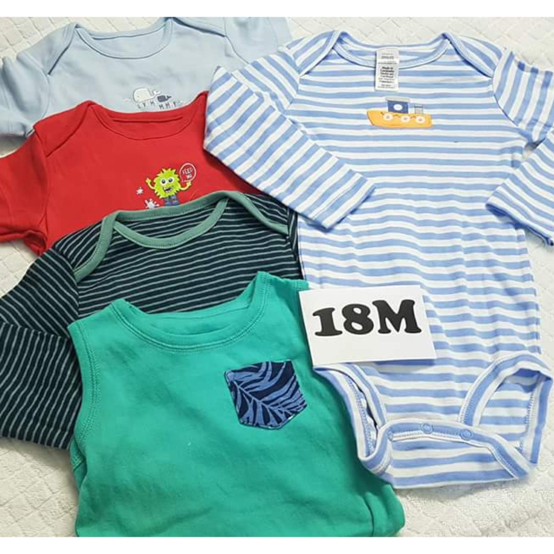 Set 5 áo liền quần bé trai