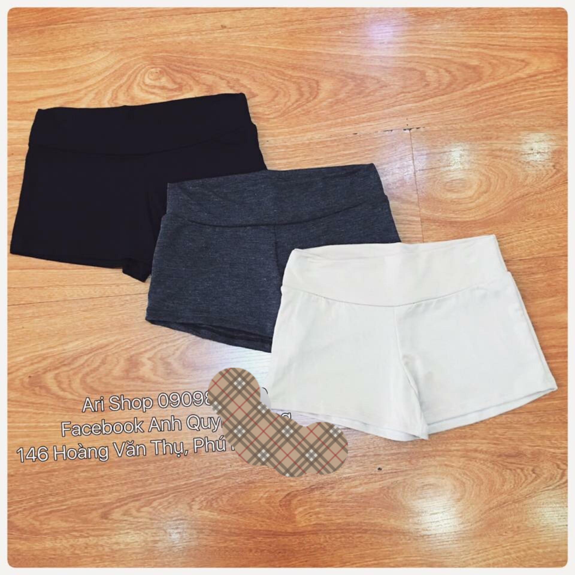 Quần thun ôm mặc kèm trong đầm( đen)
