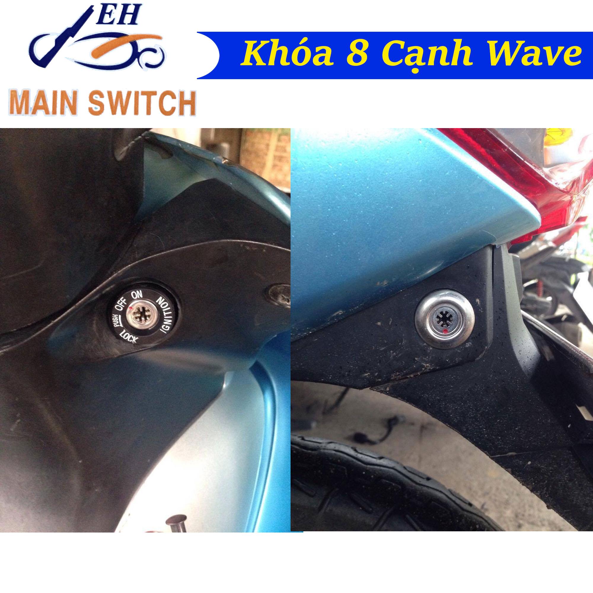 [HCM]Ổ Khóa Chống Trộm 8 Cạnh Xe Honda Wave Alpha