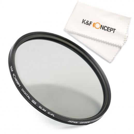 Kính lọc Filter CPL 55mm  K&F Concept HD Circular Polarizing Slim CPL Filter