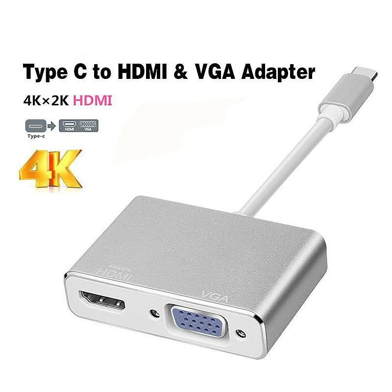 Cáp chuyển type-C ra HDMI và VGA