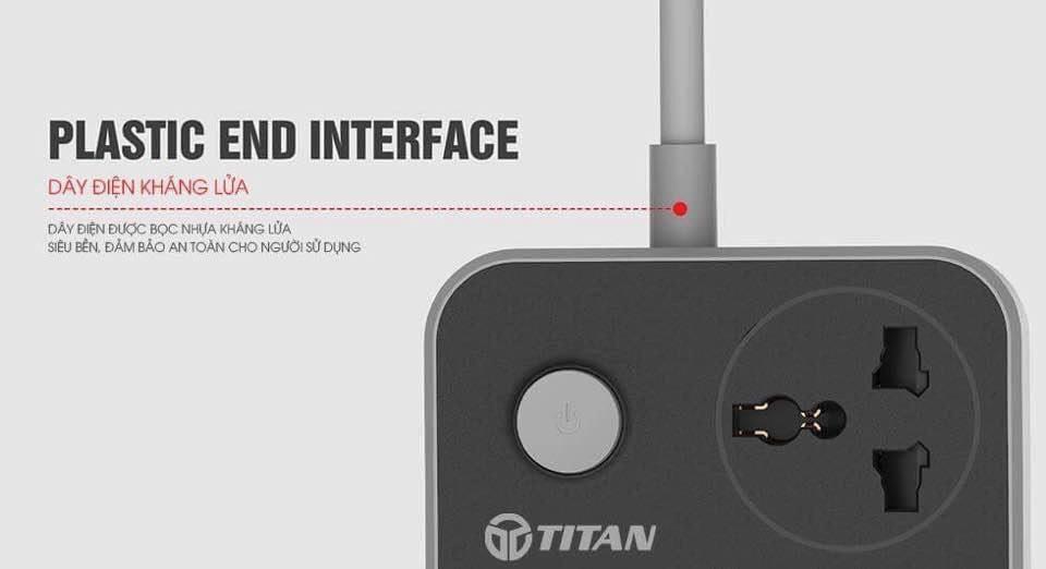 Ổ cấm điện thông minh 6 USB sạc nhanh 3.4A TITAN CD01