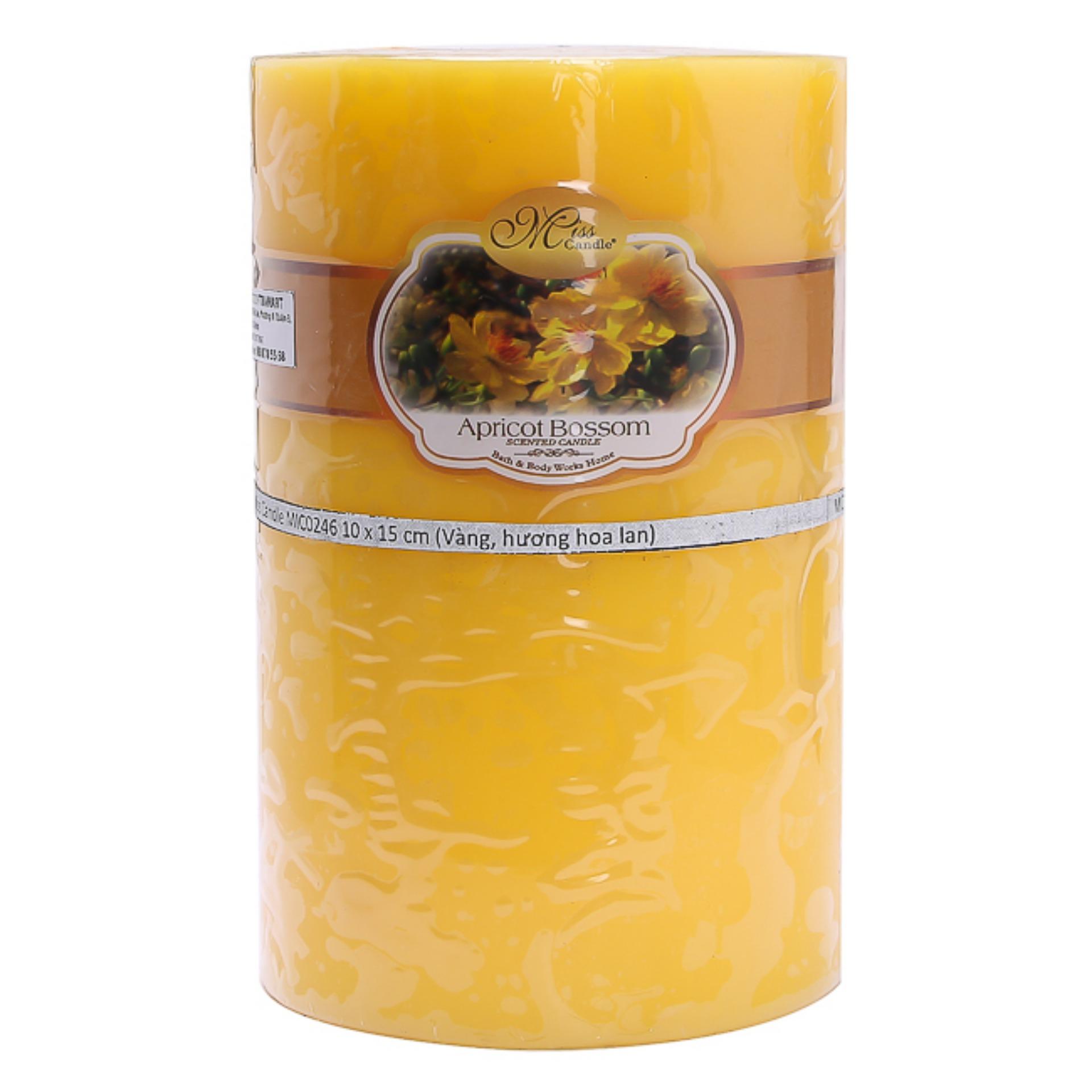 Nến thơm trụ tròn d10h15 miss candle mic0246 10 x 15 cm