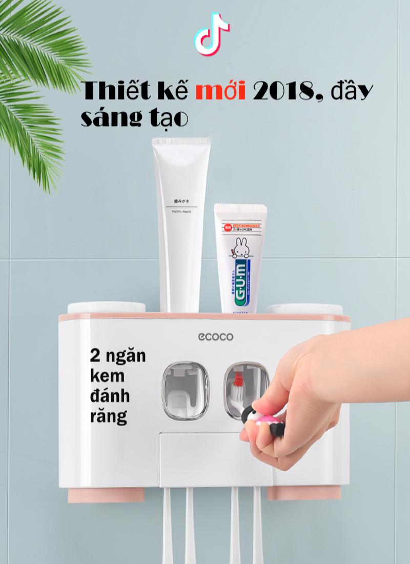 Bộ nhả kem đánh răng cao cấp ecoco 4 in 1 đa năng