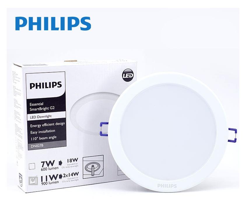 Đèn Led Âm trần 15W Philips Downlight DN027B LED12 D150 ( Ánh Sáng Vàng )