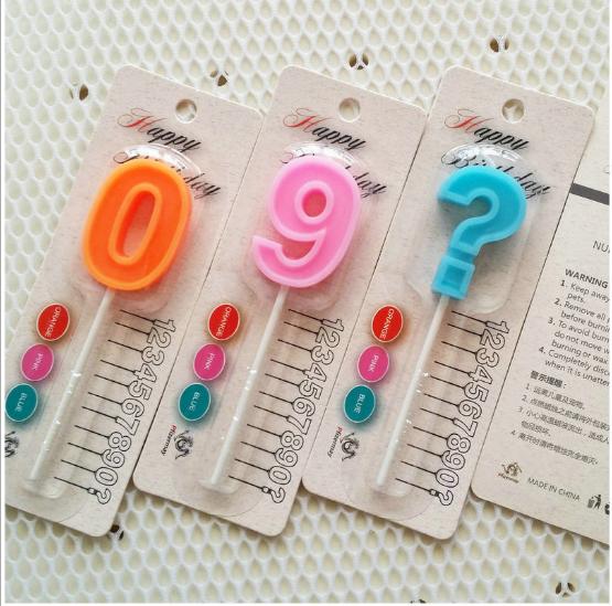 Nến số sinh nhật từ 0 đến 9