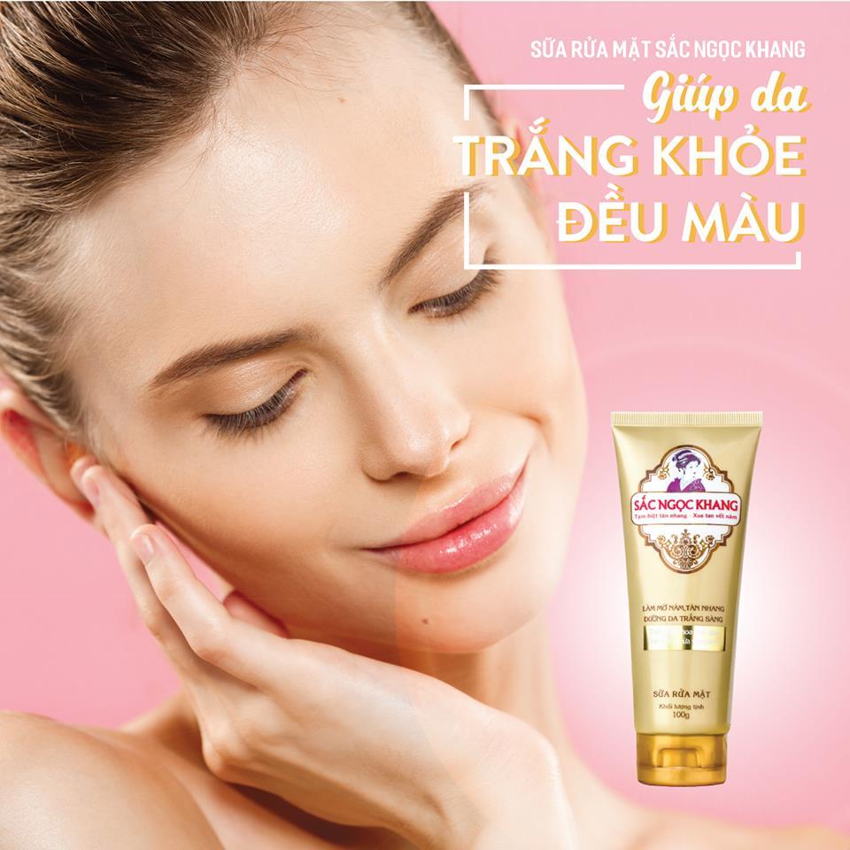 [HCM]Sữa rửa mặt Sắc Ngọc Khang tuýp 100g