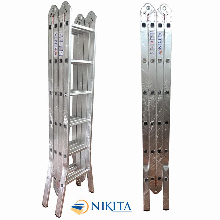 Thang Nhôm Gấp 4 Đoạn Nikita Nhật Bản GA69 - 6,9M