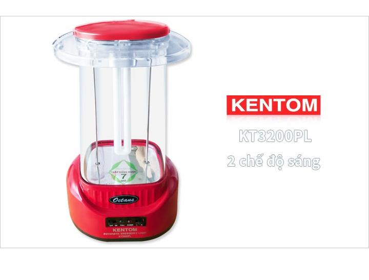 [HCM]Đèn sạc chiếu sáng khẩn cấp Kentom KT 3200PL (Đỏ)
