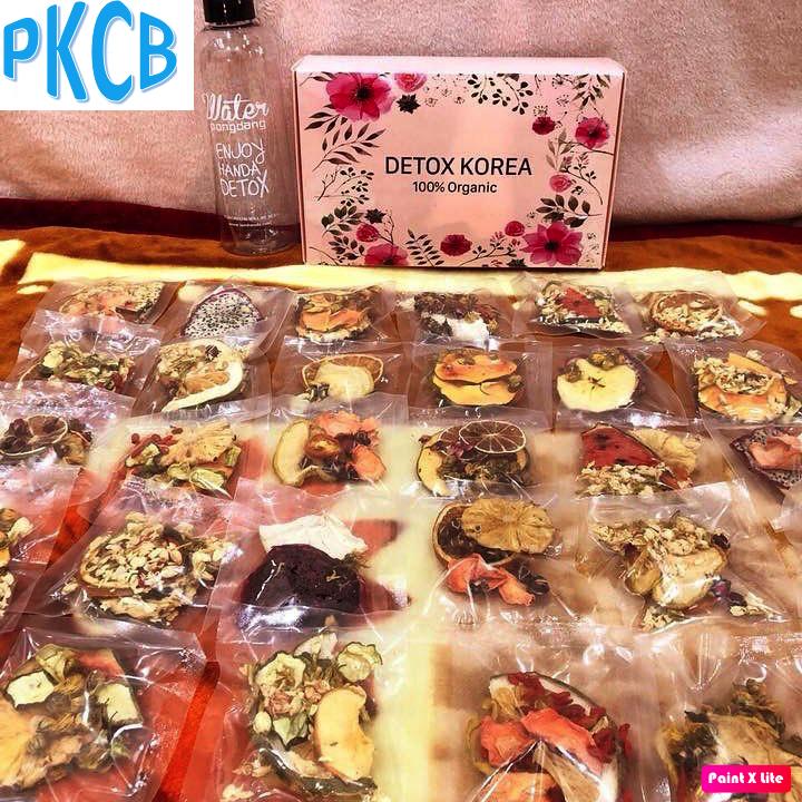[VIP] box 30 pack of weight loss dried fruits detox tea, detox Korea gives away pongdang bottle 1000mL (real PHOTO)-pkcb