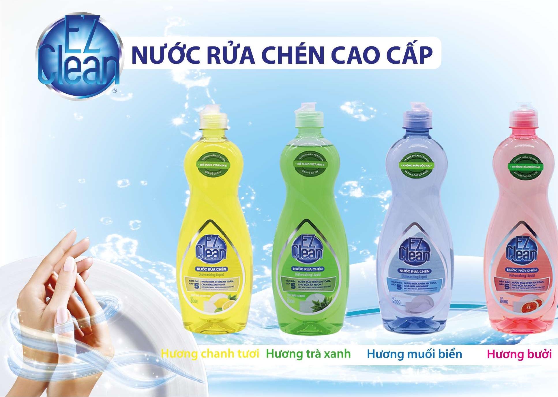 Nước rửa chén đậm đặc EZ hương bưởi 800g
