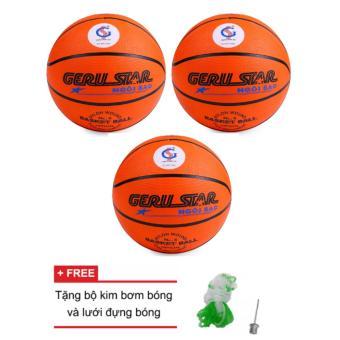 Bóng rổ Gerustar số 3 (tặng kèm kim và túi lưới đựng bóng)